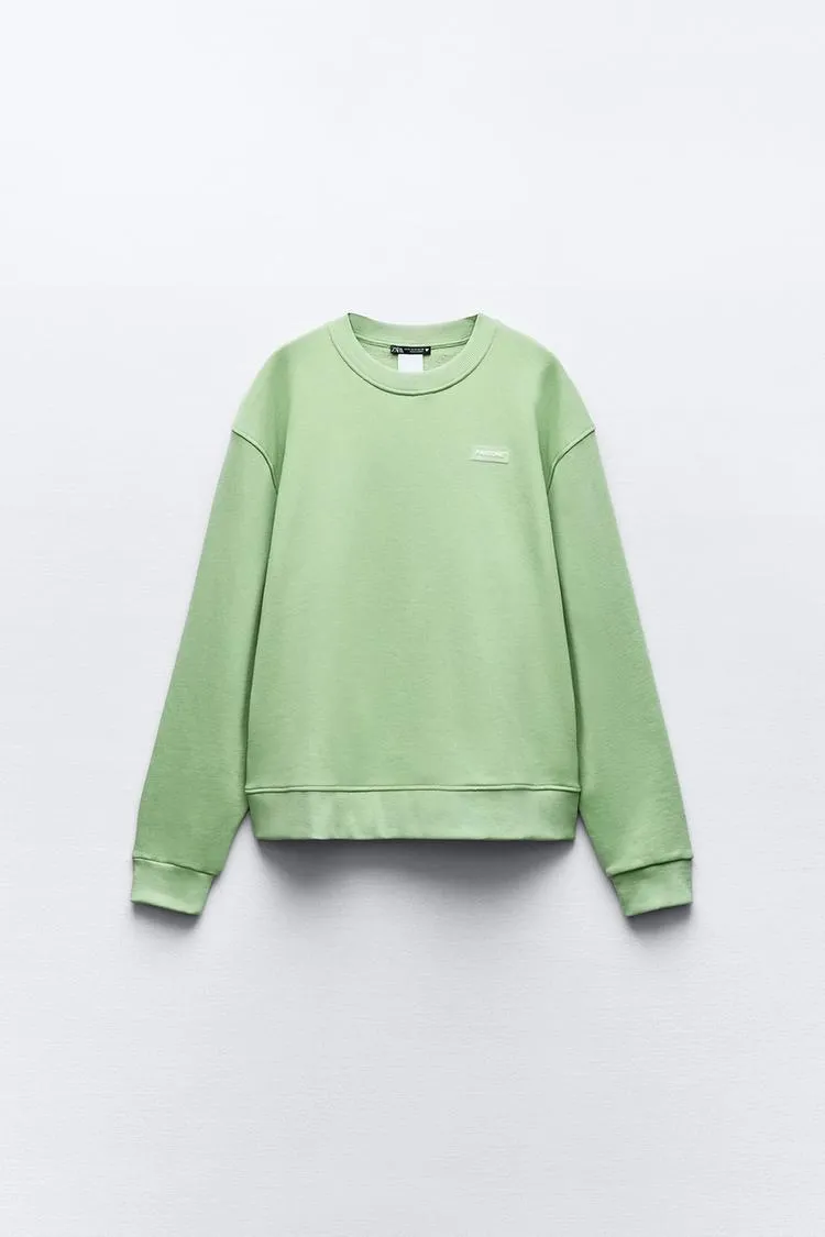 ZARA  |Street Style Plain Hoodies & Sweatshirts