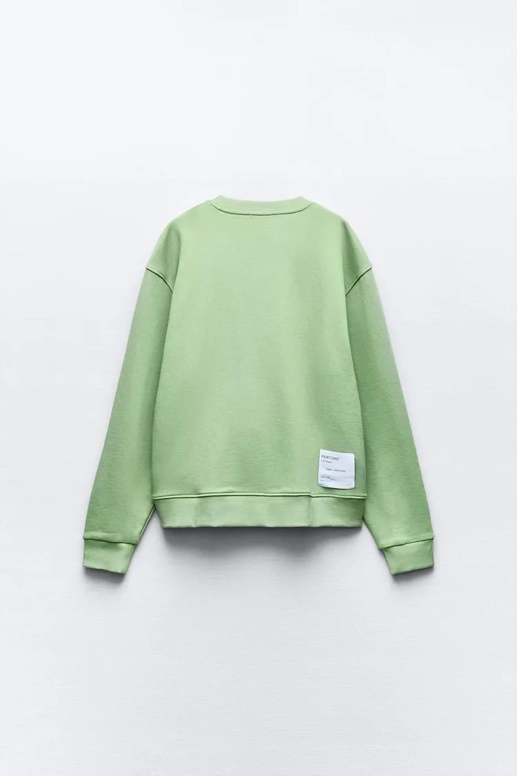 ZARA  |Street Style Plain Hoodies & Sweatshirts