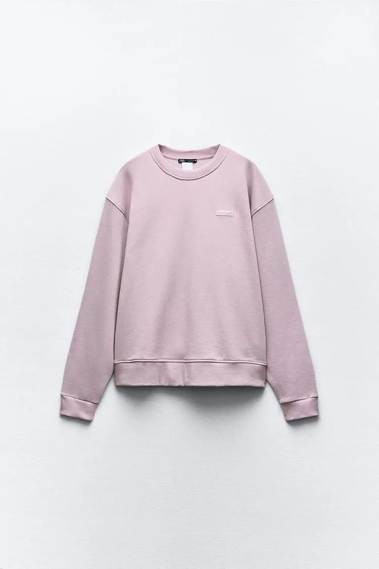 ZARA  |Street Style Plain Hoodies & Sweatshirts